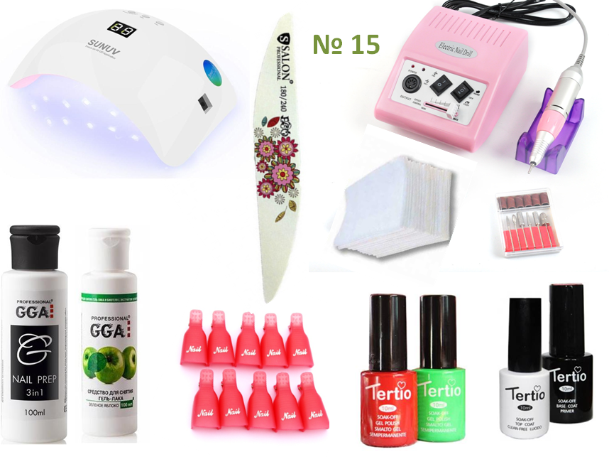 Стартовий набір для манікюру Tertio, No15