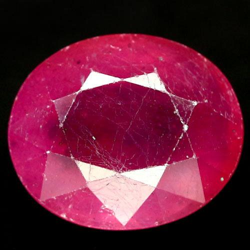 7.29 кт. Природний рубін овал 12х10 мм., фото 1