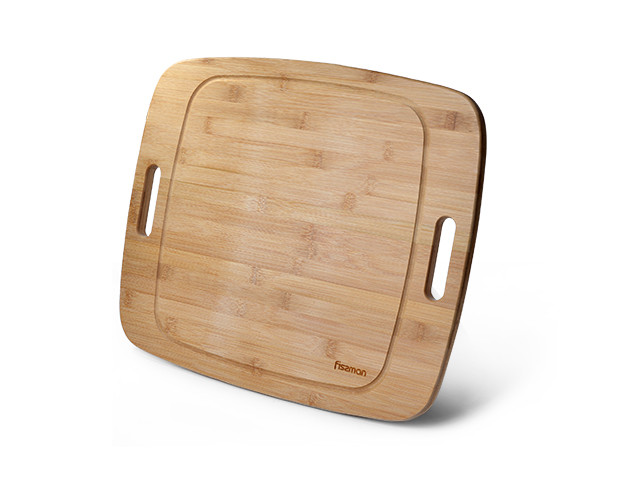 Дошка обробна бамбукова 49х41х1.9см прямокутна Fissman, фото 1