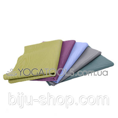 Professional Hatha yoga linen rubber mat, 183х61 см, 1,5 мм