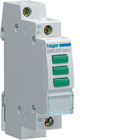 Індикатор потрійний LED три зелених Hager SVN221, 230В