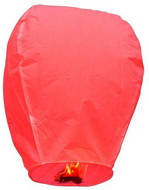 Небесний ліхтарик купол. Колір: Червоний. Розмір: 90см.