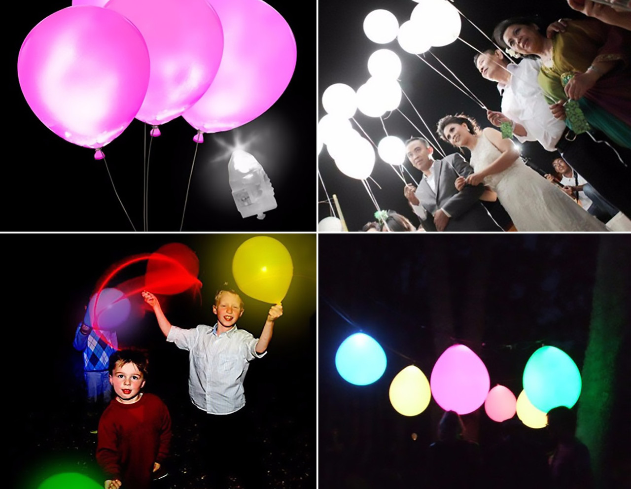 Светодиоды для воздушных шаров на детский праздник, свадьбу, торжества. Разноцветные (RGB). - фото 4 - id-p860266164