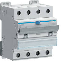 Дифавтомат HAGER 4P, 10A C, 30 mA, 6kA, ADM460C, Хагер Диференціальний автоматичний вимикач, АВДТ