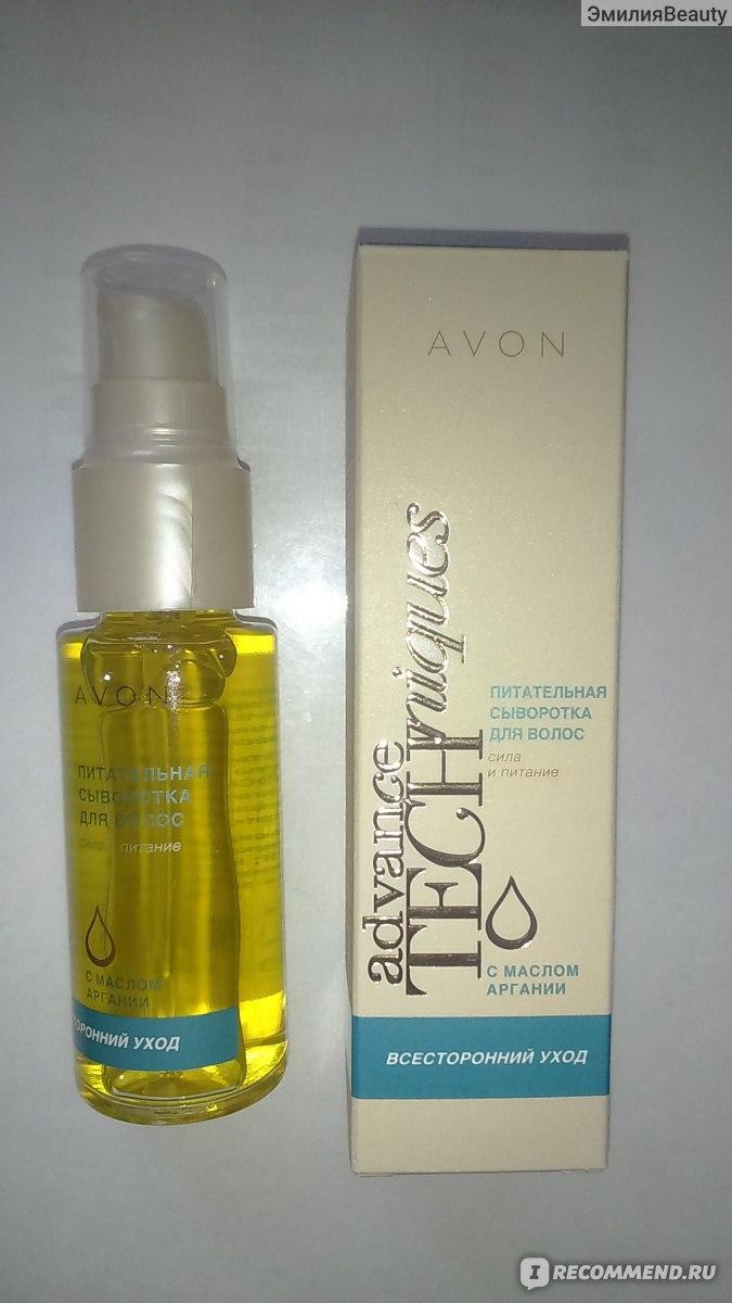 Сироватка для волосся поживна "Вічний догляд" Avon Advance Techniques Serum, олія Арганії