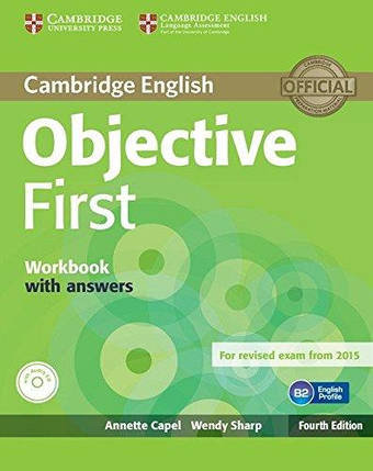 Objective First Fourth Edition Workbook with answers and Audio CD, фото 1