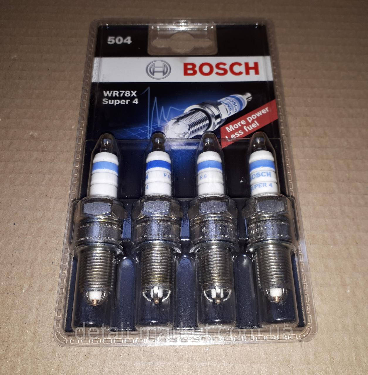 Свечи Bosch четырехконтактные Ланос 1.6: продажа, цена ...