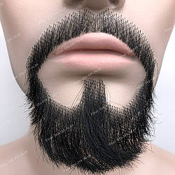 🧔 Борода та вуса реалістичні — накладка на сітці чорного кольору Спосіб 3 (вуса і борода)