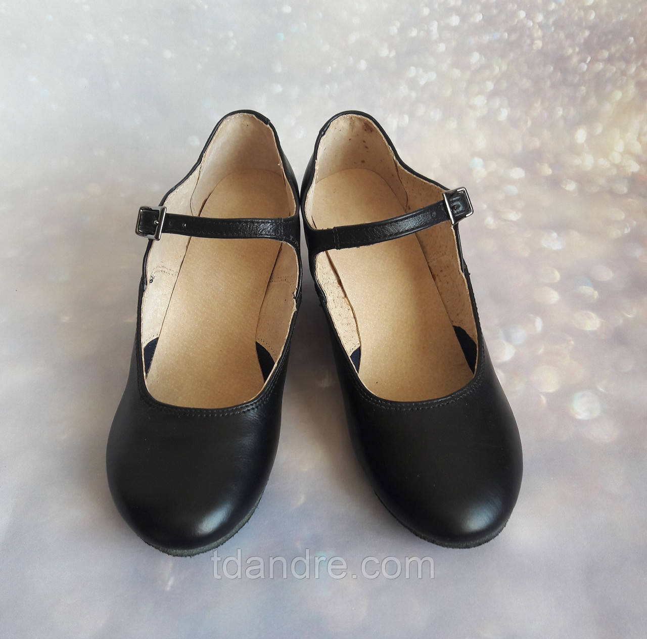 Туфли для танцев народные чёрные на раздельной подошве - фото 5 - id-p397797162