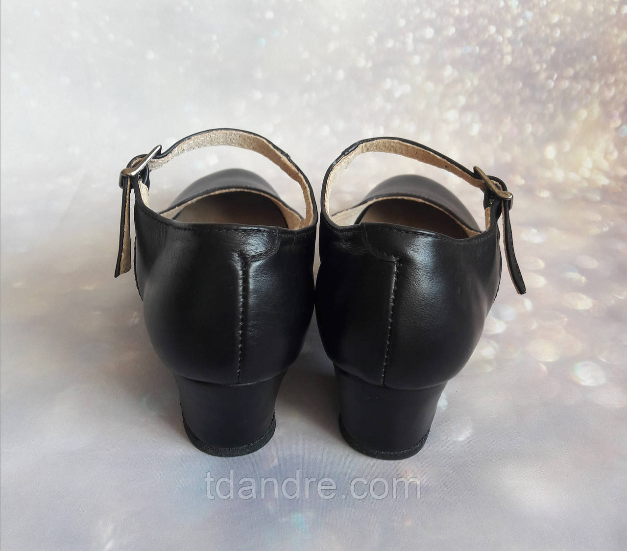 Туфли для танцев народные чёрные на раздельной подошве - фото 6 - id-p397797162