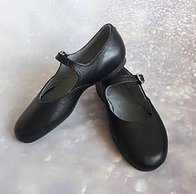 Туфлі для народних танців дитячі каблук 1 см