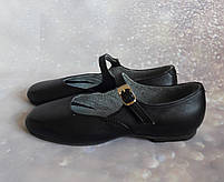 Туфлі для народних танців дитячі каблук 1 см, фото 2