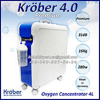 Концентратор кисню Kröber 4.0 Premium Oxygen Concentrator 4L