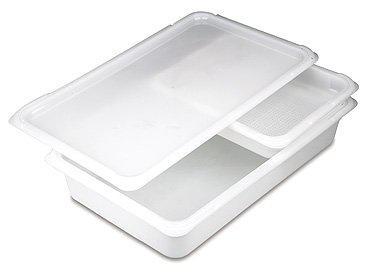 Прямокутний контейнер з пластику GN 1/1 53х32.5х10см з кришкою для борошняних виробів Araven, фото 1