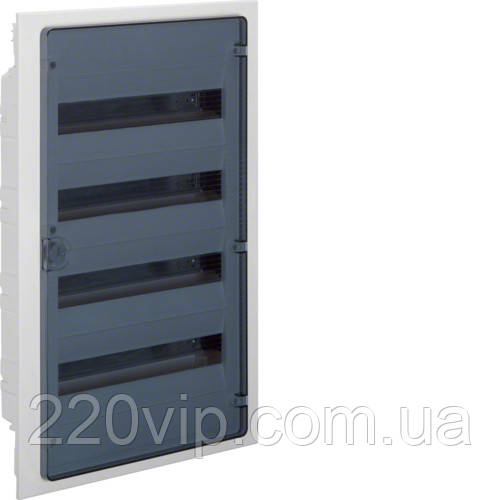 Щит внутрішній із прозорими дверима 72 мод. HAGER GOLF VF418TD бокс Хагер, шафа розподільна для автоматів, фото 1