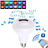 Лампа розумна Bluetooth з динаміком, пультом ДК і різнобарвним світінням, фото 2