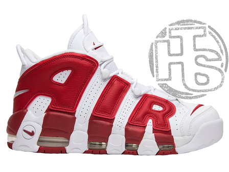 Чоловічі кросівки Nike Air More Uptempo White/Varsity Red 414962-100, фото 1