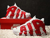 Чоловічі кросівки Nike Air More Uptempo White/Varsity Red 414962-100, фото 6