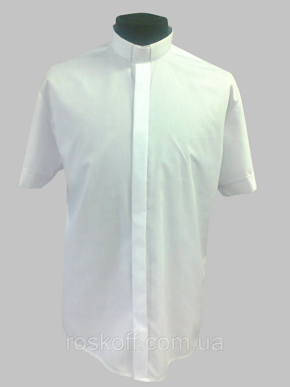 Рубашка для священников белого цвета с длинным рукавом - фото 1 - id-p76696483