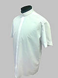 Сорочка для священників білого кольору з довгим рукавом, фото 2
