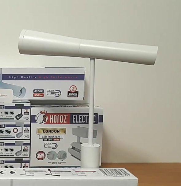 Світильник трековий Horoz Electric OSLO 10w Чорний/Білий (прожектор трековий)