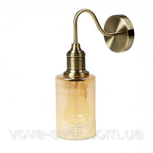 Настінний світильник [ Amber Glass Cylinder S]