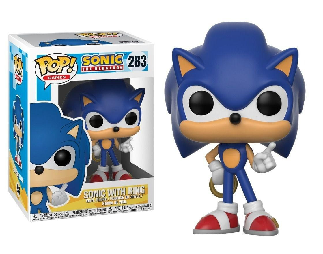 Фігурка Funko Pop Їжак Соник з кільцем Games Sonic The Hedgehog 10см SH 283, фото 1