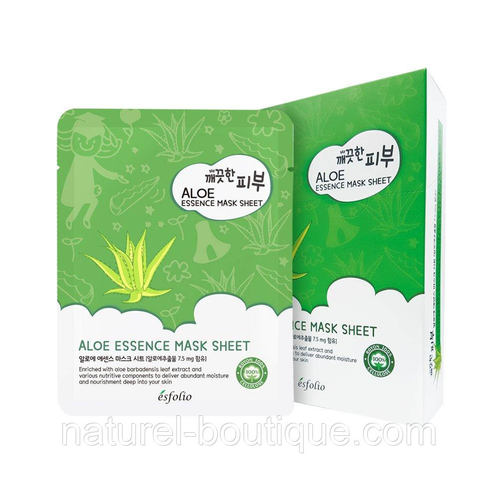 Маска тканинна для обличчя Esfolio Pure Skin Aloe Essence
Mask Sheet з алое вера