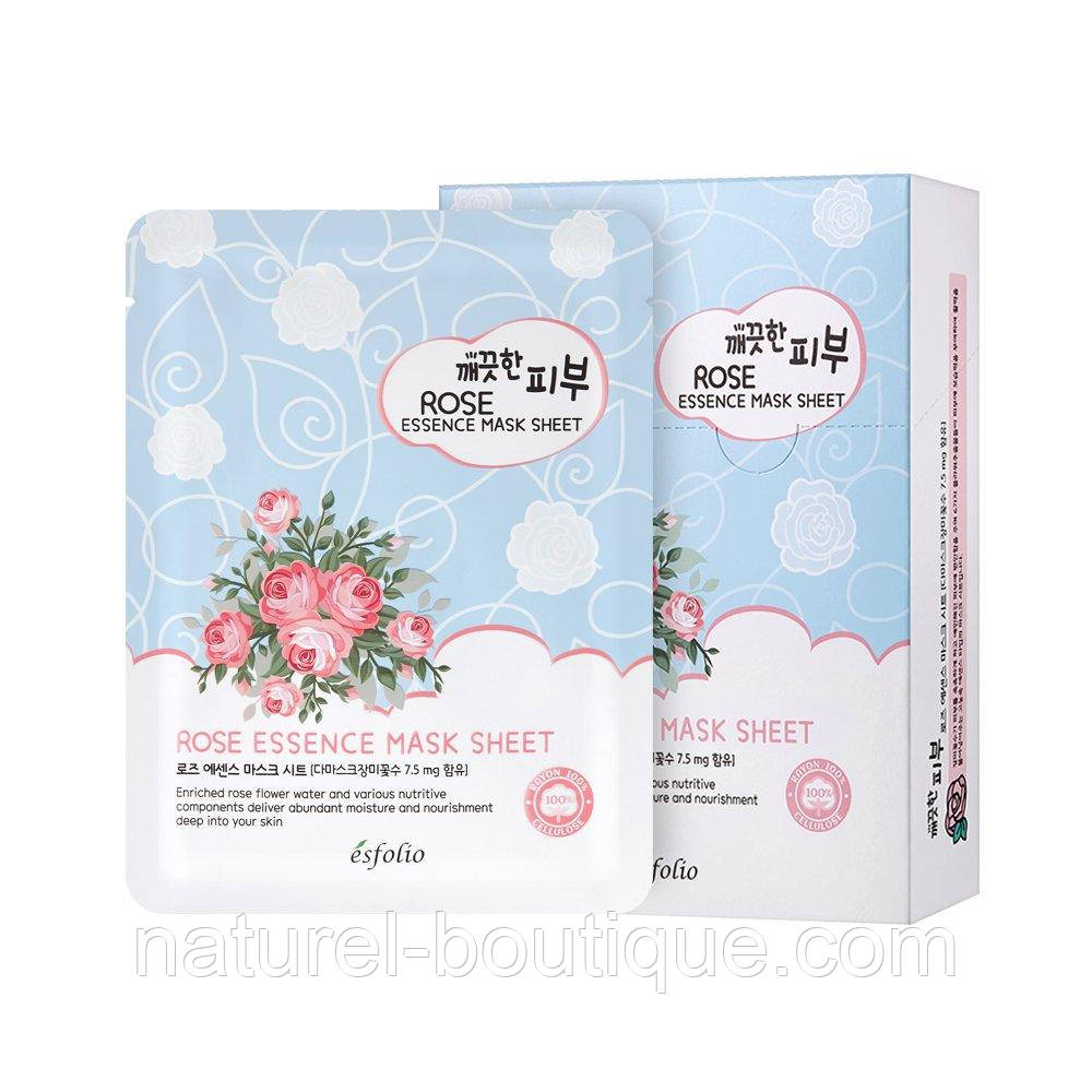 Маска тканинна для обличчя Esfolio Pure Skin Essence Rose
Mask Sheet с розой