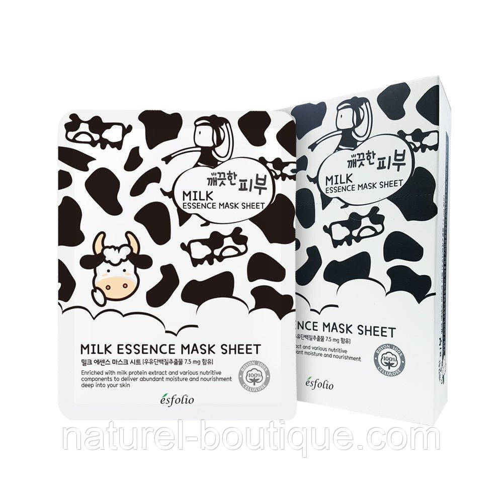 Маска тканинна для обличчя Esfolio Pure Skin Milk Essence
Mask Sheet з молоком