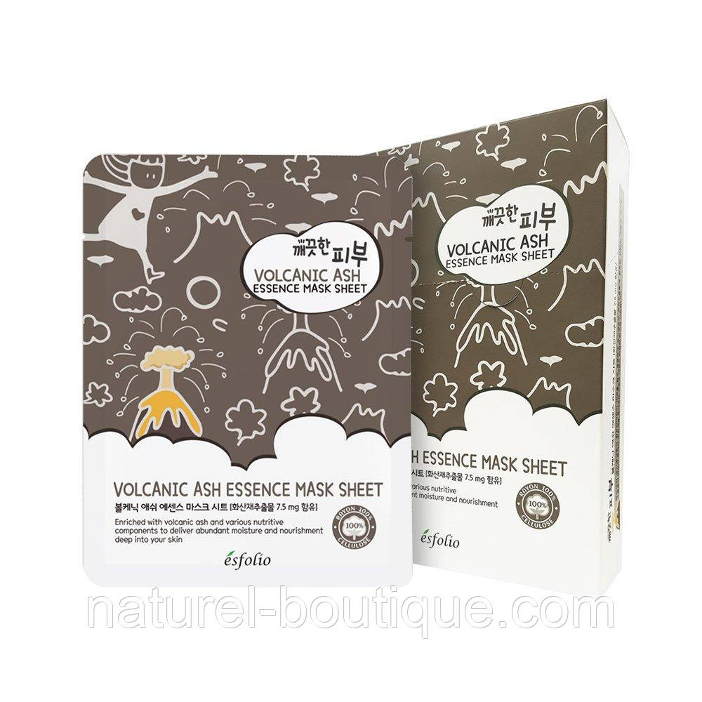 Маска тканинна для обличчя Esfolio Pure Skin Essence Mask
Sheet з вулканічним пеплом