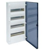 Щит зовнішній із прозорими дверима 48 модулів Hager GOLF VS412TD-бокс Хагер шафа розподільна для автоматів, фото 1