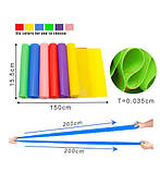 Еспандер еластична стрічка для фітнесу Dline 1,5 м (синій), фото 2