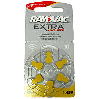 Батарейка Varta PR70 (Type10) Extra Rayovac 1,45V, 1 штучка (блістер по 6 шт.) для слухових апаратів