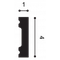 Плінтус підлоговий гнучкий Orac SX162Flex (4х1)см, довжина 2м, фото 3
