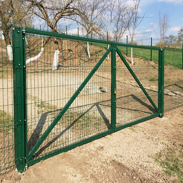 Распашные ворота 3D Забор 1700х3000 мм - фото 3 - id-p860691789
