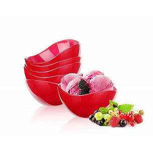 Салатниця 12 см червоний GL-7045, фото 2