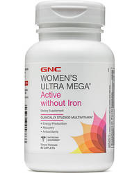 Вітаміни для жінок GNC Womens Ultra Mega Active No Iron 90 caps