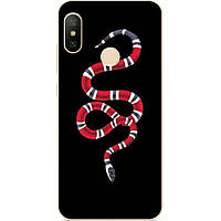 Бампер силиконовый для Huawei P Smart Plus с рисунком Змея