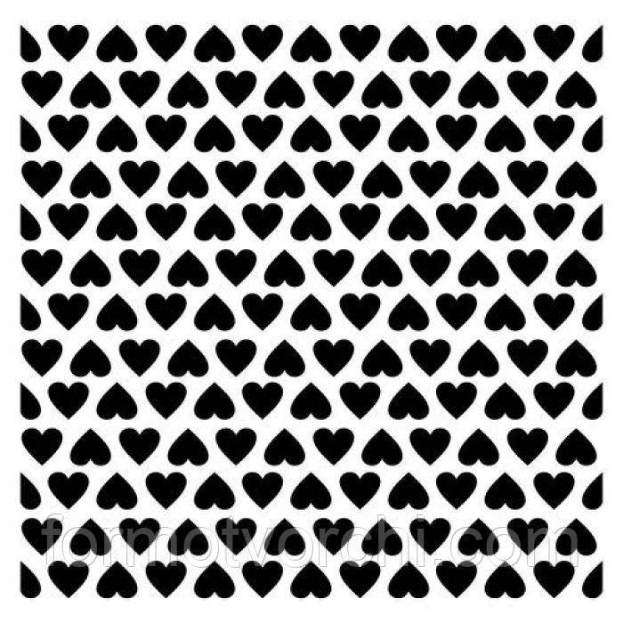 Трафарети для пряників "Сердечка 8"