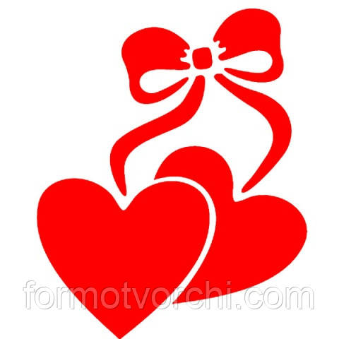 Трафарети для пряників "Сердечка 10"