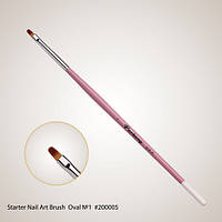 Starter Nail Art Brush Oval №1