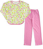 Піжама для дівчинки 'Полянка", колір рожевий, зріст 122