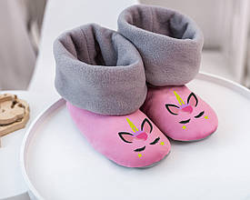 Хатні капці з манжетом Єдиноріг