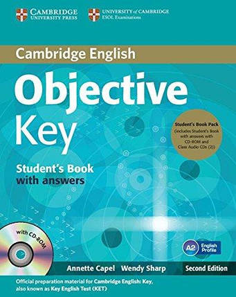 Objective Key Second Edition student's Book with answers and CD-ROM and 2 Class Audio CDs, фото 1