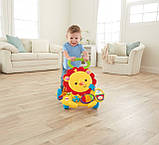 Музичні інтерактивні ходунки штовхач для дітей Fisher Price Левеня Musical Lion Walker, фото 3