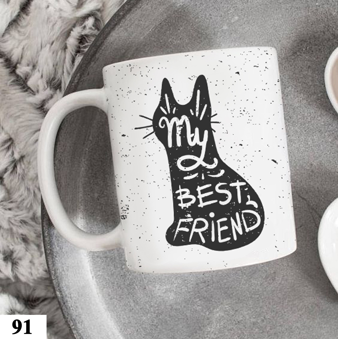 Чашка з принтом Мій друг - кіт, фото 1