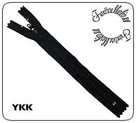 Молния брючная YKK №3 черного цвета, 18 см