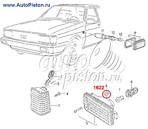 Кліпса кріплення фар на Аудіо, фото 3