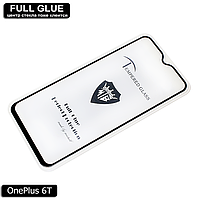 Захисне скло Full Glue OnePlus 6T - 2.5 D Повна поклейка